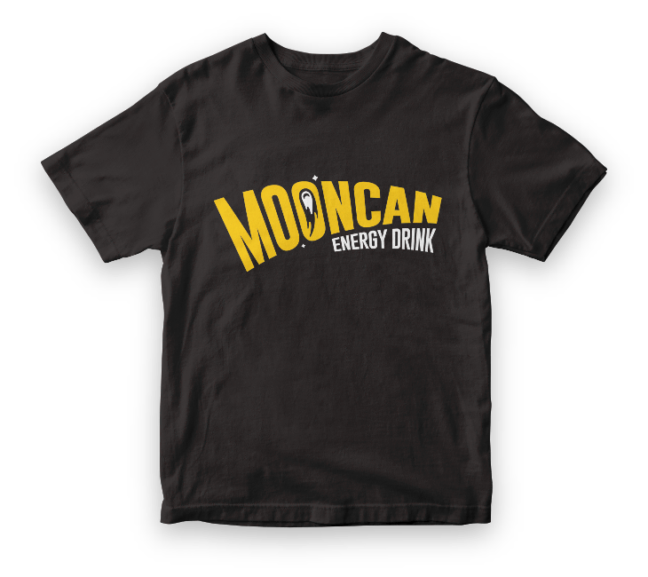 Mooncan T-shirt Logo Black Limited Edition