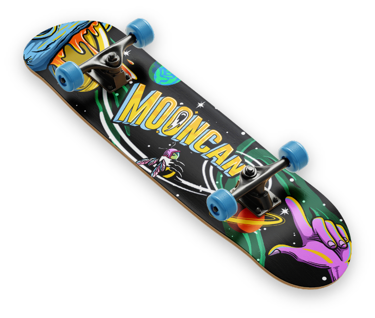 Mooncan Skate Illustration 01 Limited Edition